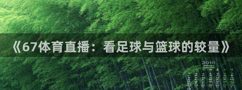 nba直播吧88看球：《67体育直播：看足球与篮球的较量》